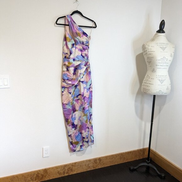 Nicholas Brielle Draped Asymmetric Gown - Picture 3 of 15